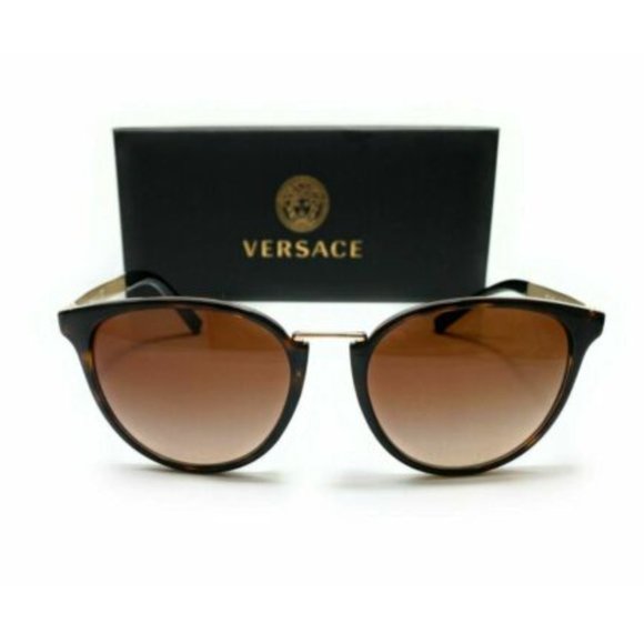 Versace Women\'s Havana Brown Gradient Sunglasses!